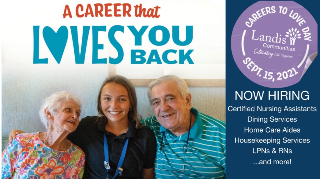Landis Homes careers advertisement.
